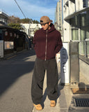 Warm Cotton Wide Pants