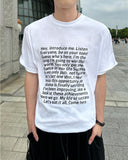 English lettering short sleeve t-shirt