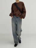 Tin Vintage Semi-Wide Denim Pants