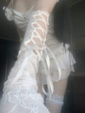Bella Shirring Lace Skirt