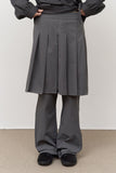 (W) Quiz Pleats Skirt Pants