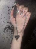 Toani Black Heart Chain Necklace