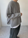 Side Zipper Round Knit