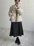 Jacqueline Round Overfit Fur Jacket