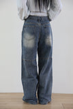 Flash Pintuck Line Denim