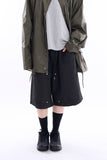 Broher rivet double-knee bermuda pants