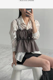 Dive Shirring Bustier