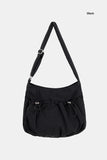 Double string pocket shoulder cross bag