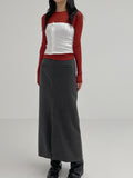 Button Ribbed Tube Top