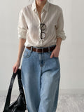 Bron Stripe Linen Loose Fit Shirt