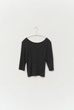 (W) Ash Striped Top
