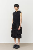 Arm Sleeveless Hooded Top
