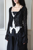 Buttery Frill See-Through Cardigan