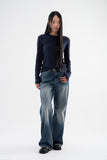 Boyfit bootcut denim pants