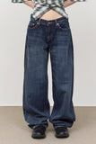 (W) Indigo Low-rise Denim