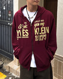 Rois Lettering Hooded Zip-Up