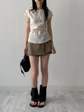 [2way] French Twill Nylon Handbag