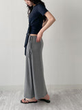 Mono Wrap See-through Short Sleeve T-shirt