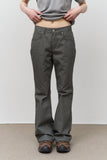 (W) Det Herringbone Flare Jeans
