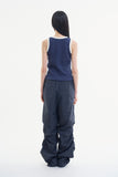 Verno waffle sleeveless top