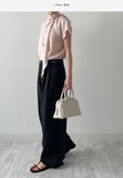 Ab Tie Short Sleeve Blouse