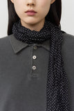Leaf Dot Wrinkle Scarf