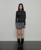 Sheer Asymmetrical Long Sleeve