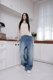 balloon hip wide jeans