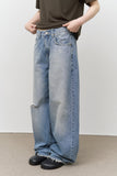 (W) Goat Damage Wide Denim