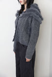Mink Big Collar Cardigan