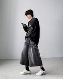 Hyke Black Bermuda Denim