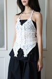 Vacation Ruffle Halter Sleeveless