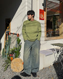 Leun Round Mohair Knit
