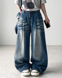 Jay Curl Maxi Wide Denim Pants
