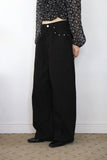 Halim studded black denim