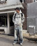 Mud wide denim pants