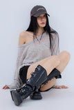 PRTN) Layered Stripe Summer Sweater