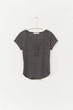 (W) Caps Striped Top