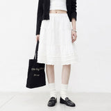 Blly Shirring Tiered Midi Skirt
