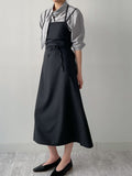 Halter Neck A-Line Long One-Piece