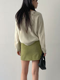 Nubuck Suede Mini Skirt