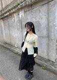 SEETHROUGH FRILL LONG SKIRT