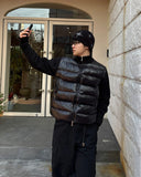 Niro high-neck knit padding