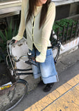 DOUBLE HEM BERMUDA DENIM