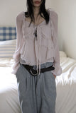 Sage chiffon blouse