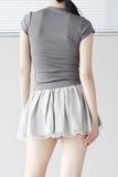 Mona round neck slim fit short sleeve t-shirt