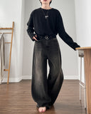 Older Maxi Wide Denim Pants