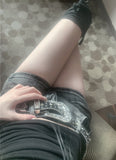 Marilyn y2k dark blue denim shorts