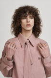[PREMIUM/MADE] Big collar balloon fade tie shirt