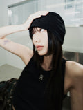 (W) CHEST METAL LOGO SLEEVELESS